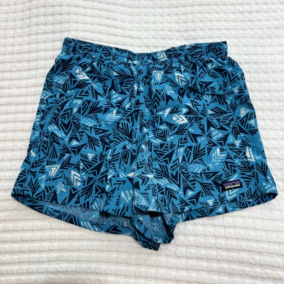 Patagonia Pants - Patagonia Baggies Women's Blue Geometric Arrows
Hiking Camping Shorts Size S